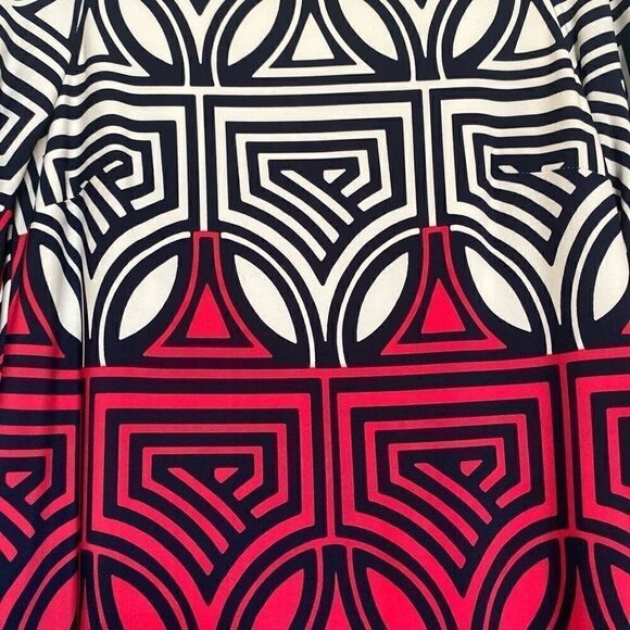 Eliza J Abstract Print Mini Bell Sleeve Dress 4 - Picture 5 of 8